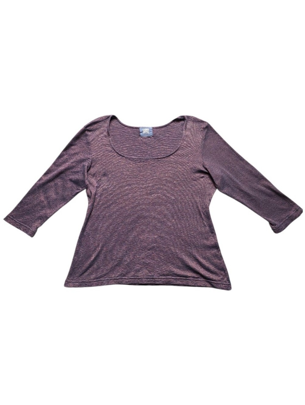 Blue Fish Purple/Copper Metallic Heather Scoop Neck Tunic